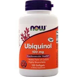 Now Ubiquinol (100mg) 120 sgels